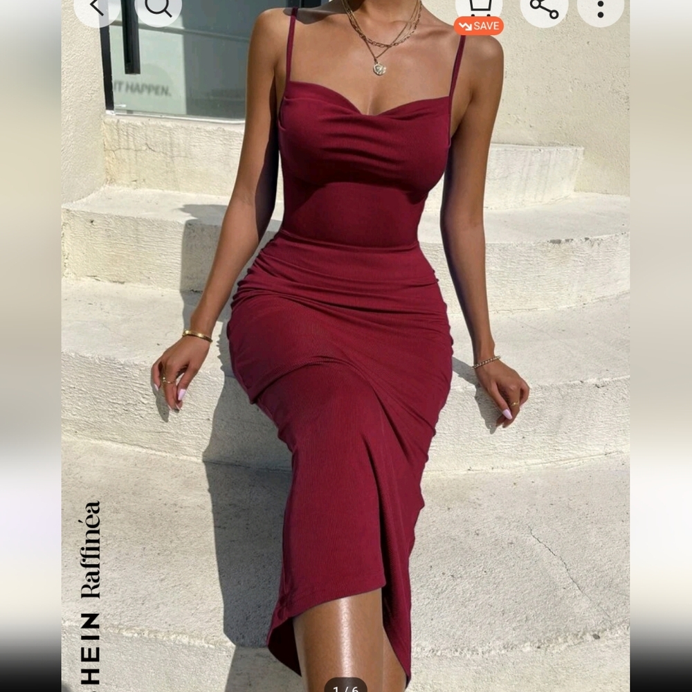 Women's Burgundy Dress